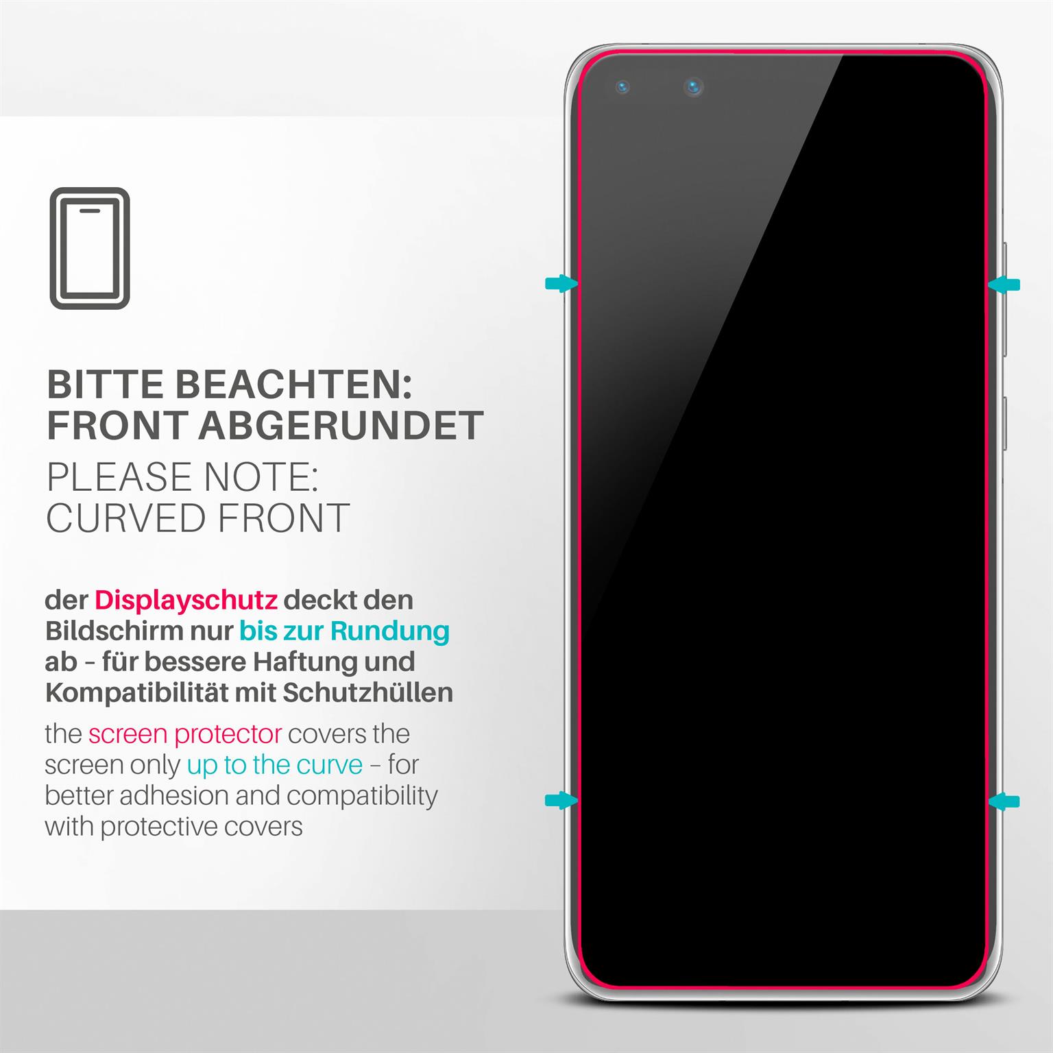 moex ShockProtect Huawei P40 Panzerglas Klar – Weiteres Produktbild 3