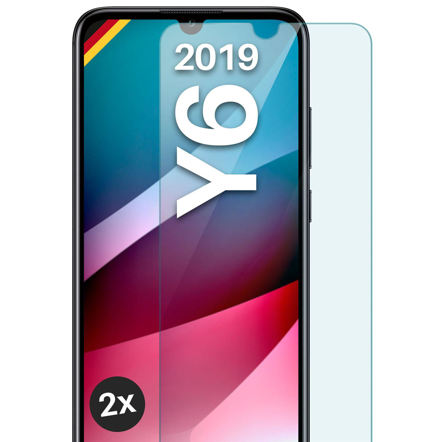 moex ShockProtect Huawei Y6 (2019) Panzerglas Klar – undefined