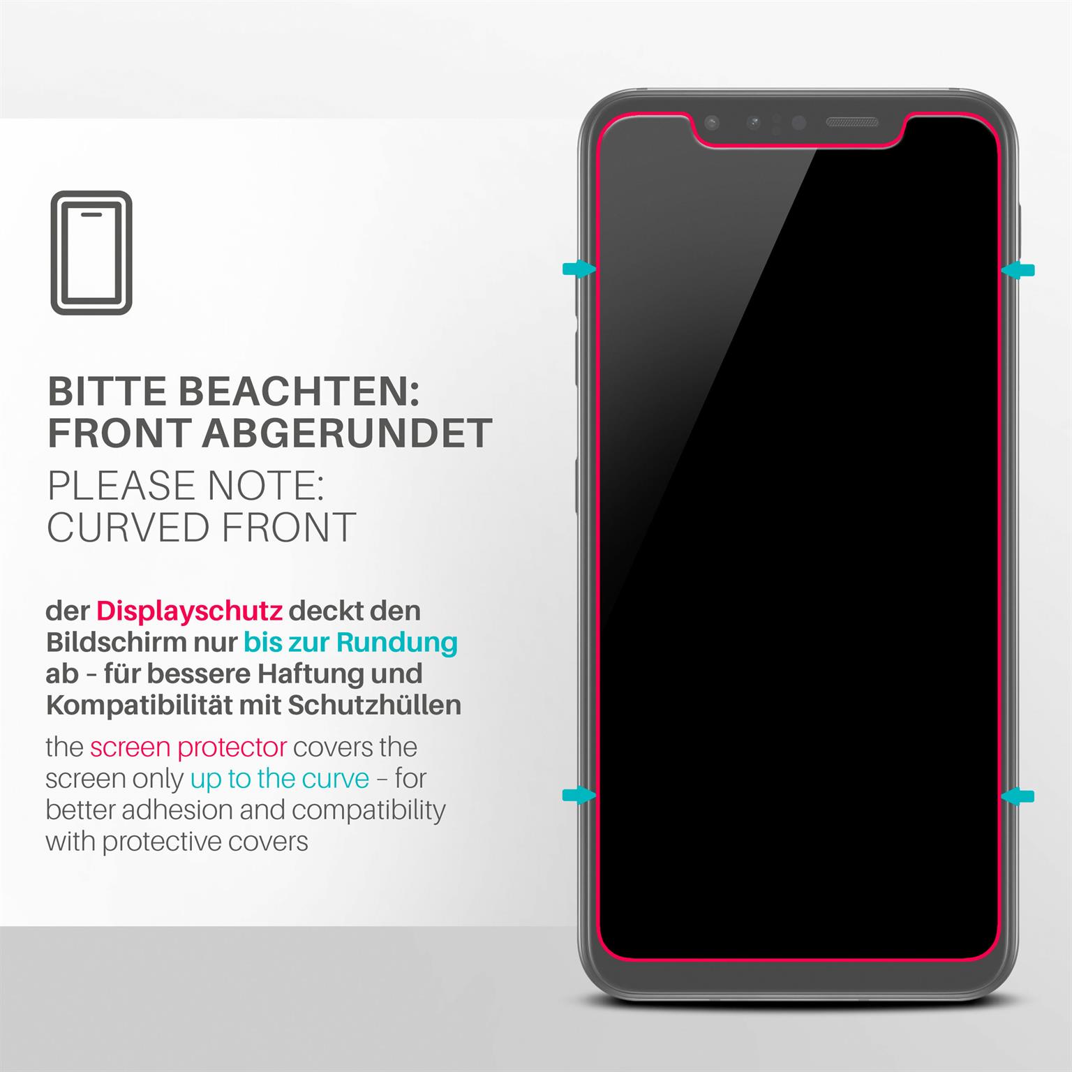 moex ShockProtect LG G8s ThinQ Panzerglas Klar – Weiteres Produktbild 3