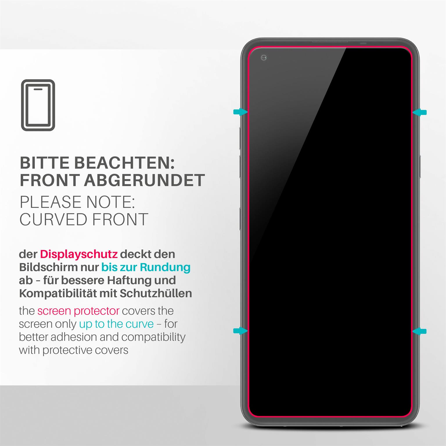 moex ShockProtect LG K61 Panzerglas Klar – Weiteres Produktbild 3