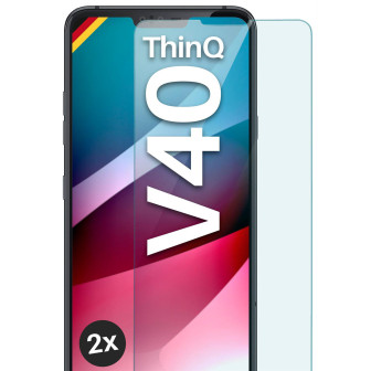 moex ShockProtect LG V40 ThinQ Panzerglas Klar – 2er Set