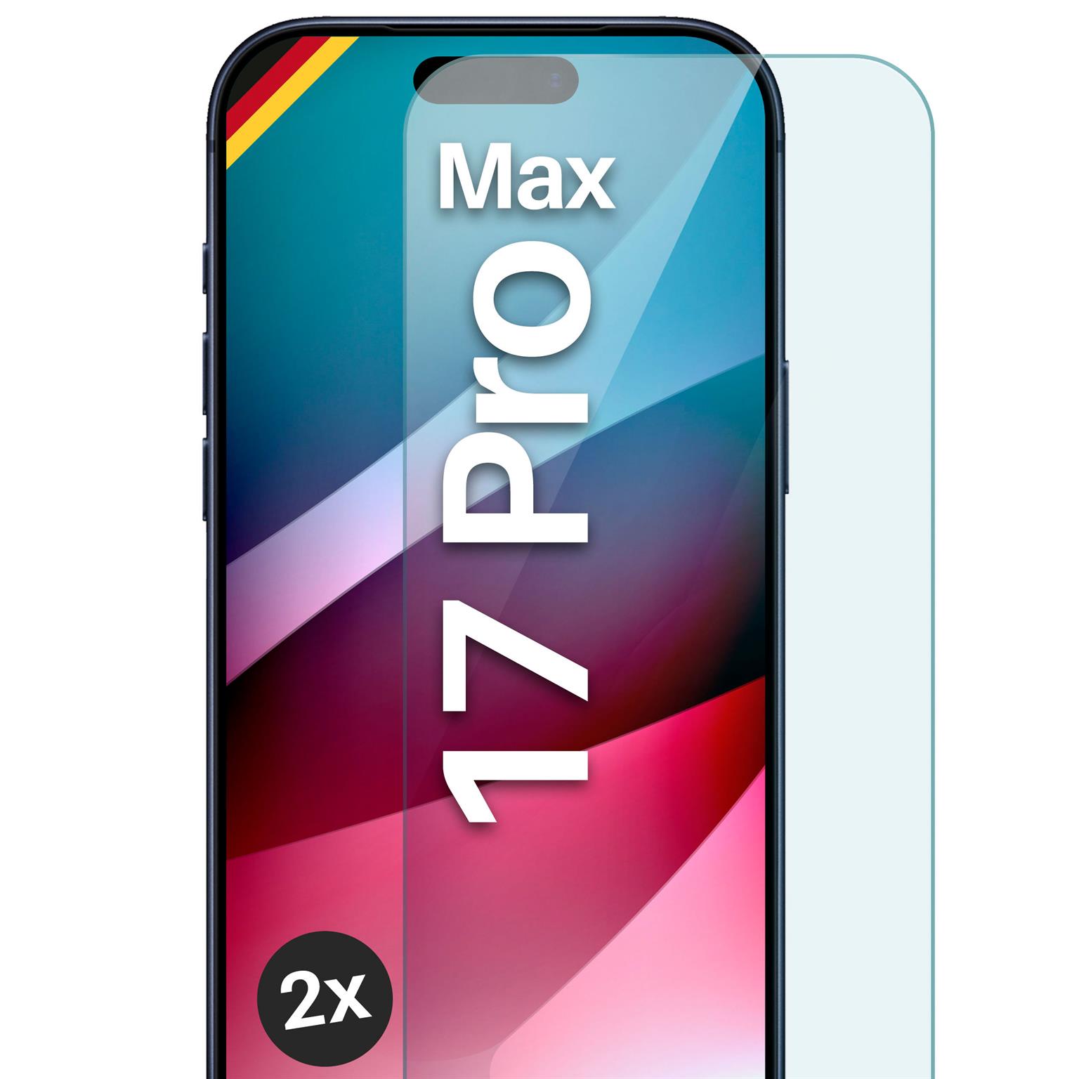 moex ShockProtect iPhone 17 Pro Max Panzerglas Klar – Weiteres Produktbild 1 moex ShockProtect iPhone 17 Pro Max Panzerglas Klar – Weiteres Produktbild 1