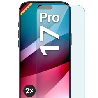 moex ShockProtect iPhone 17 Pro Panzerglas Klar – 2er Set