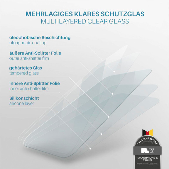 moex ShockProtect Honor 600 Lite Panzerglas Klar – Weiteres Produktbild 2