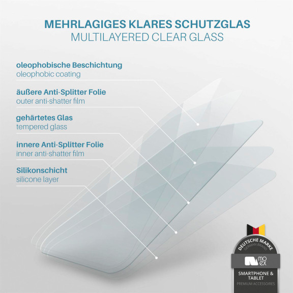 moex ShockProtect Honor 600 Pro Panzerglas Klar – Weiteres Produktbild 2