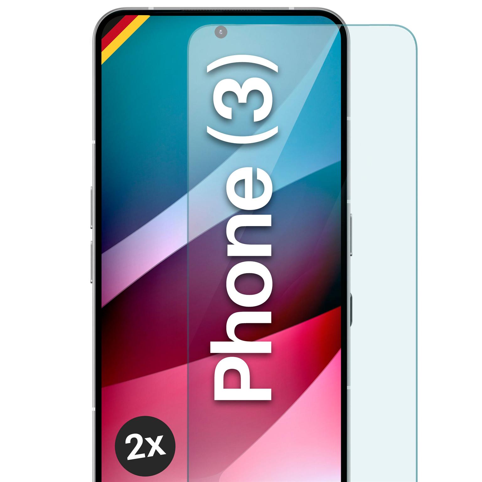 moex ShockProtect Nothing Phone (3) Panzerglas Klar – 2er Set