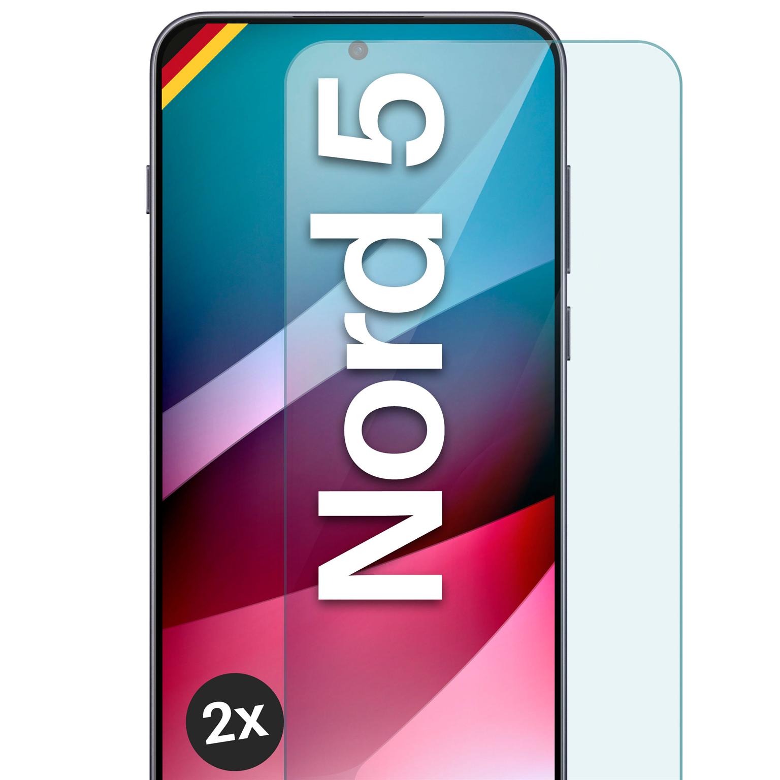 moex ShockProtect OnePlus Nord 5 Panzerglas Klar – 2er Set