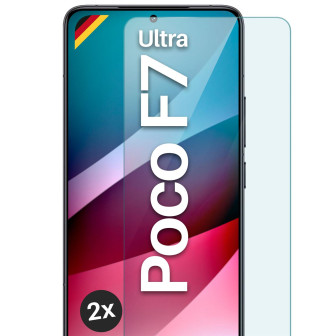 moex ShockProtect Poco F7 Ultra Panzerglas Klar – 2er Set