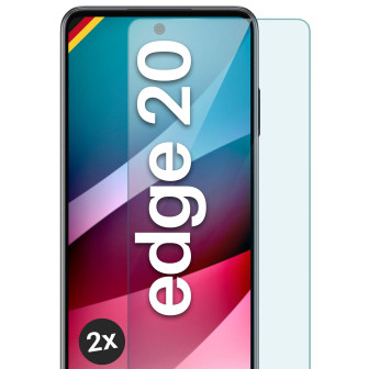moex ShockProtect Motorola Edge 20 Panzerglas Klar – 2er Set