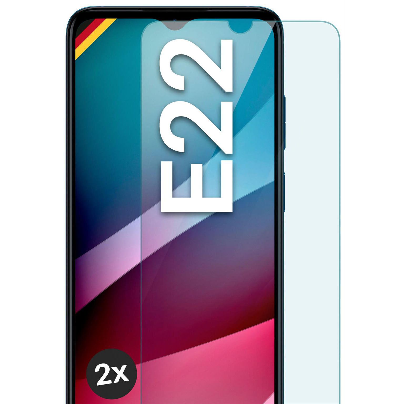 moex ShockProtect Motorola Moto E22 Panzerglas Klar – Weiteres Produktbild 1 moex ShockProtect Motorola Moto E22 Panzerglas Klar – Weiteres Produktbild 1