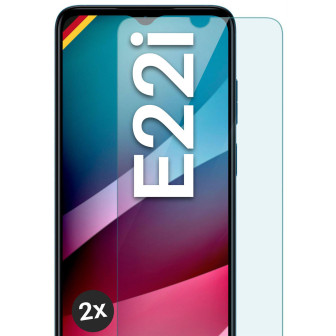 moex ShockProtect Motorola Moto E22i Panzerglas Klar – 2er Set