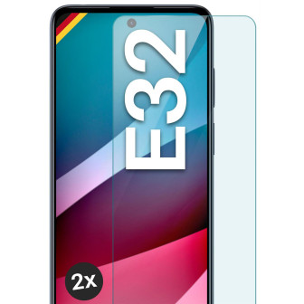 moex ShockProtect Motorola Moto E32 Panzerglas Klar – 2er Set
