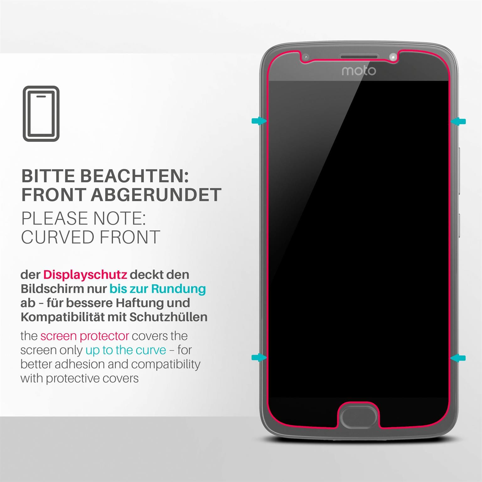 moex ShockProtect Motorola Moto E4 Plus Panzerglas Klar – Weiteres Produktbild 3 moex ShockProtect Motorola Moto E4 Plus Panzerglas Klar – Weiteres Produktbild 3