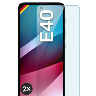 moex ShockProtect Motorola Moto E40 Panzerglas Klar – 2er Set