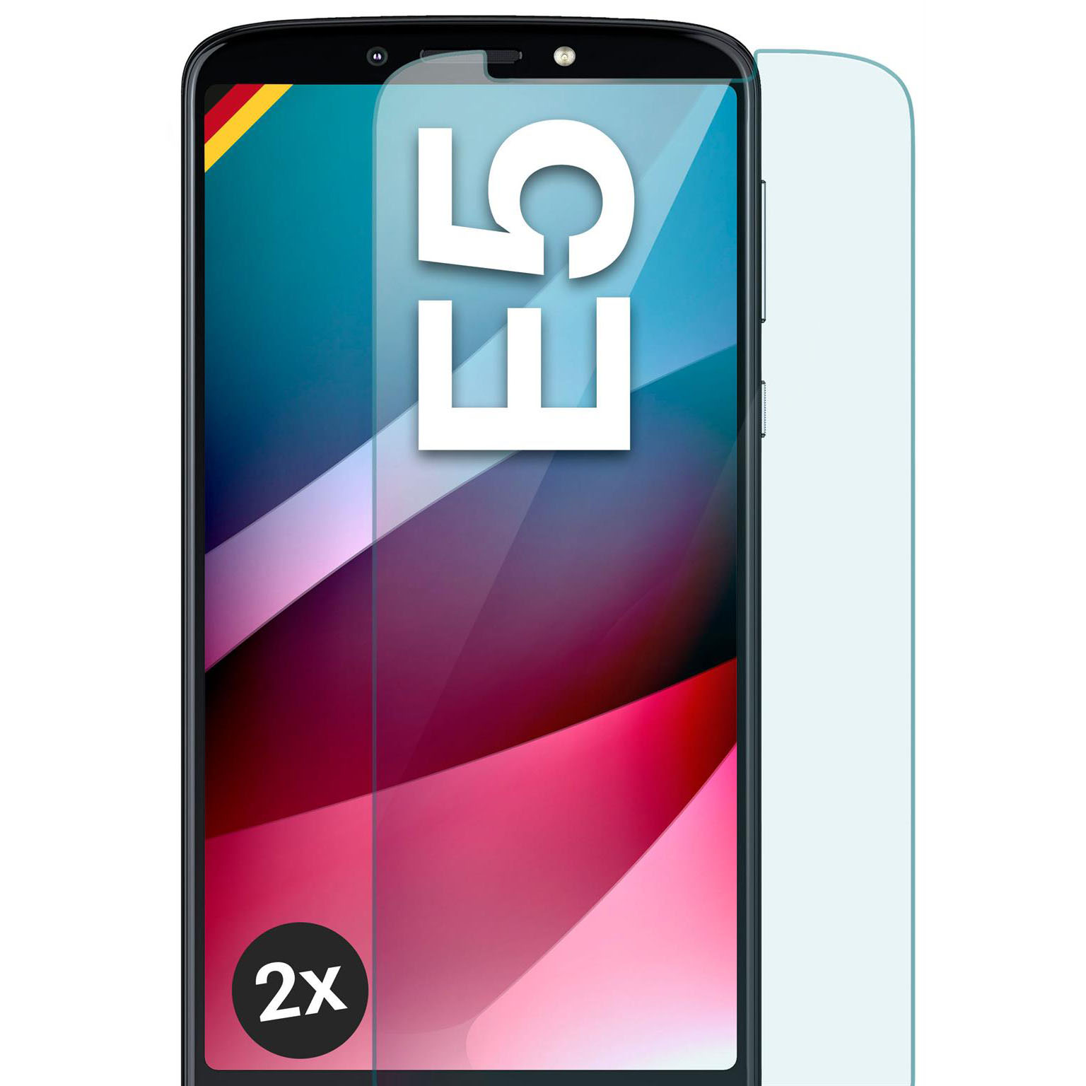 moex ShockProtect Motorola Moto E5 Panzerglas Klar – Weiteres Produktbild 1 moex ShockProtect Motorola Moto E5 Panzerglas Klar – Weiteres Produktbild 1
