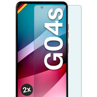moex ShockProtect Motorola Moto G04s Panzerglas Klar – 2er Set