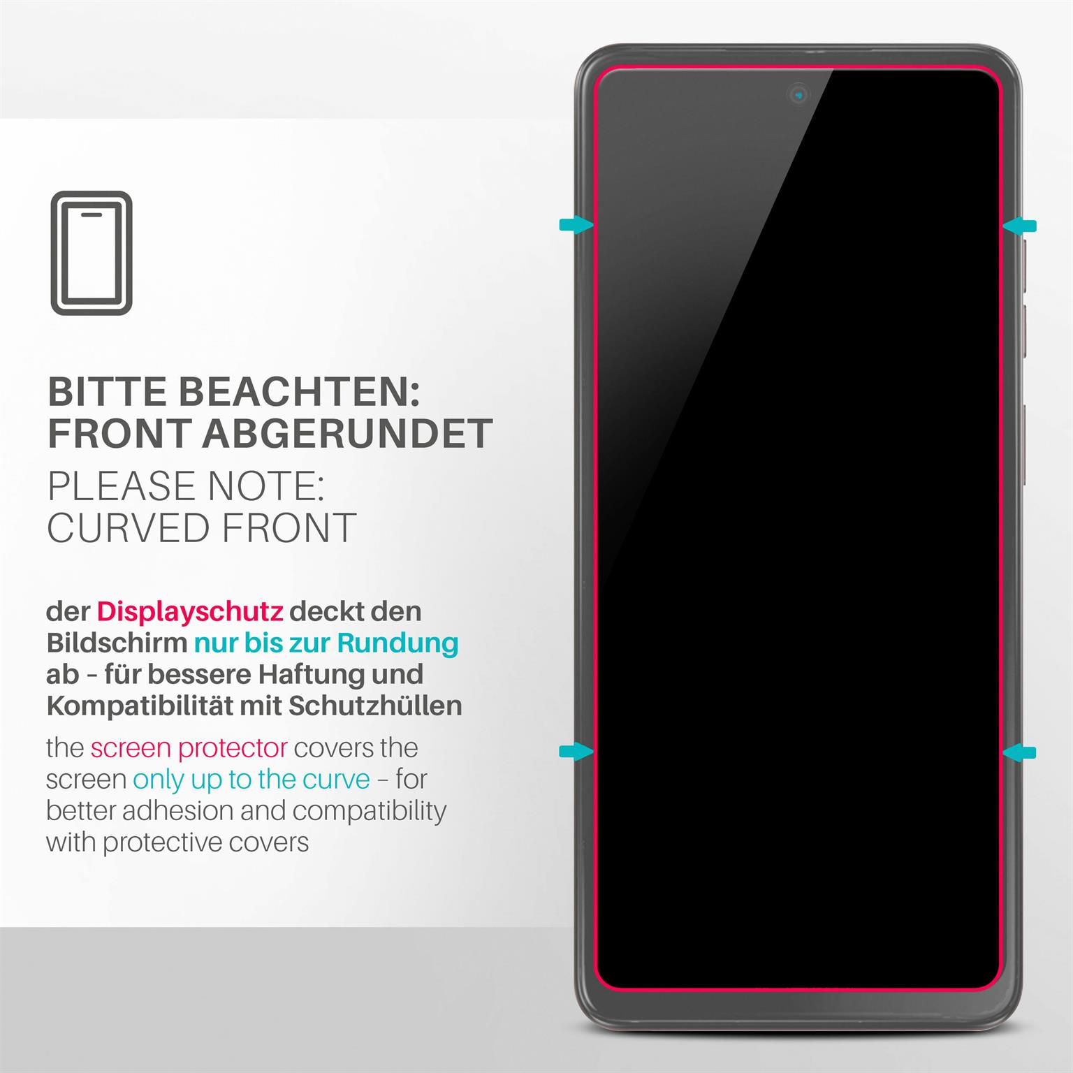 Aerku Displayschutz Für Motorola Moto G24/G04/G04S/E14 5G – 2x Panzerglas + 2x Kameraschutz, 9H Härte