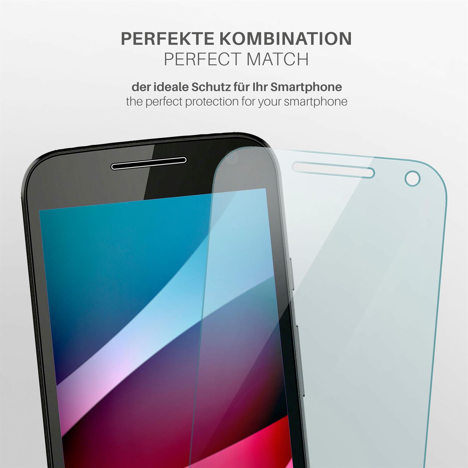 moex ShockProtect Motorola Moto G3 Panzerglas Klar – Weiteres Produktbild 3