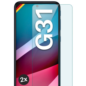 moex ShockProtect Motorola Moto G31 Panzerglas Klar – 2er Set