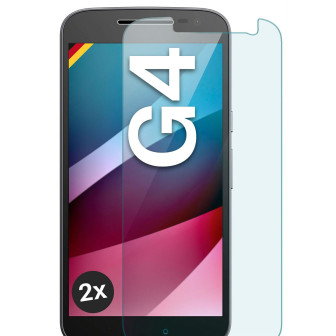 moex ShockProtect Motorola Moto G4 Panzerglas Klar – 2er Set