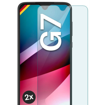 moex ShockProtect Motorola Moto G7 Panzerglas Klar – 2er Set