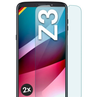 moex ShockProtect Motorola Moto Z3 Panzerglas Klar – 2er Set