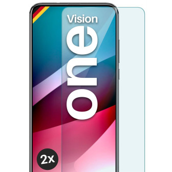 moex ShockProtect Motorola One Vision Panzerglas Klar – 2er Set