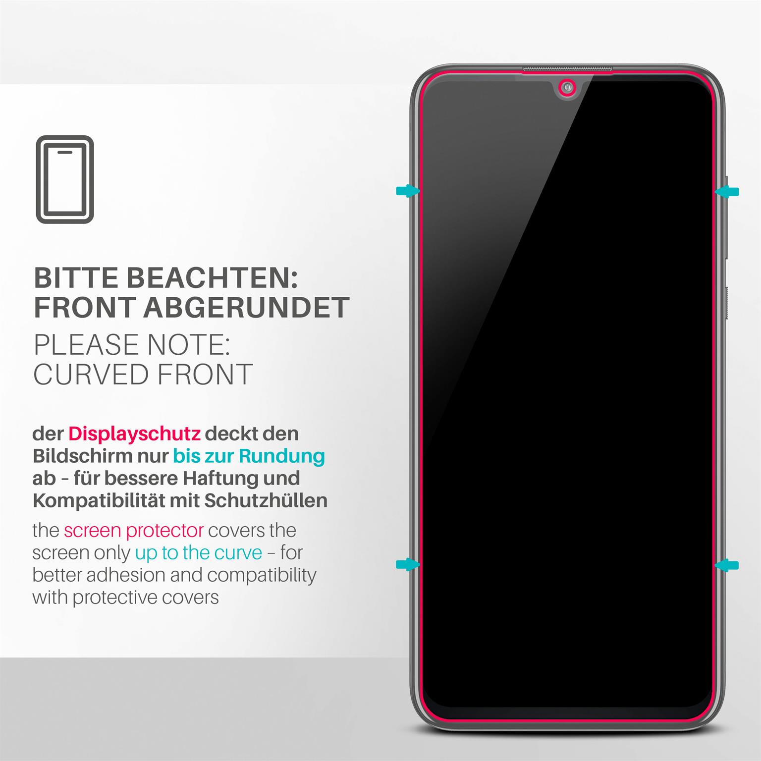 moex ShockProtect Motorola One Zoom Panzerglas Klar – Weiteres Produktbild 3