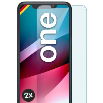 moex ShockProtect Motorola One Panzerglas Klar – 2er Set