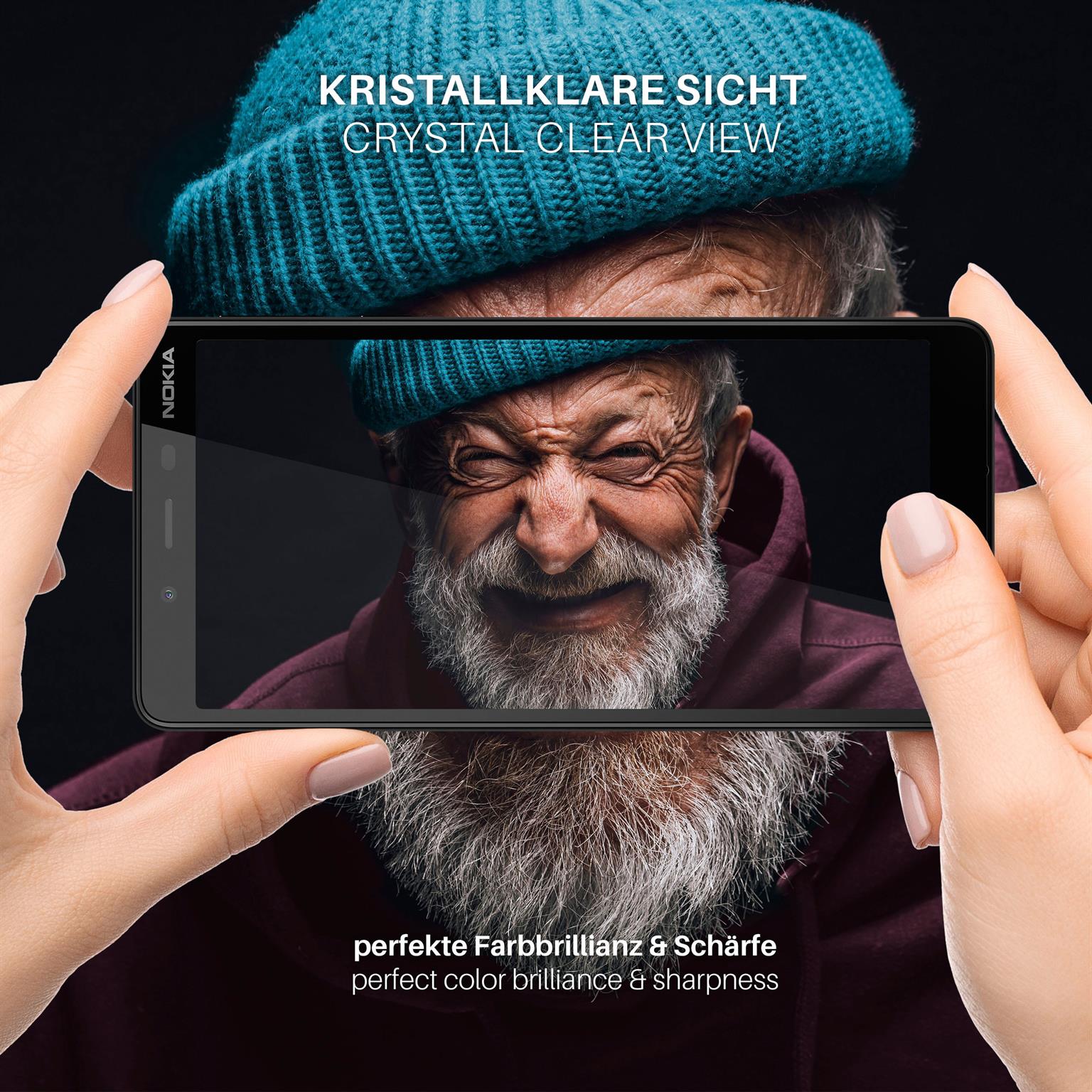 moex ShockProtect Nokia 1 Plus Panzerglas Klar – Weiteres Produktbild 5
