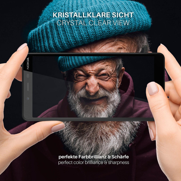 moex ShockProtect Nokia 1 Plus Panzerglas Klar – Weiteres Produktbild 5