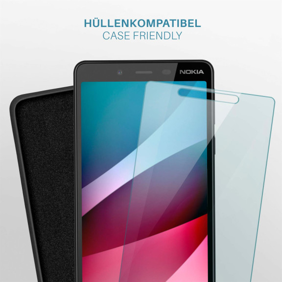 moex ShockProtect Nokia 1 Plus Panzerglas Klar – Weiteres Produktbild 6
