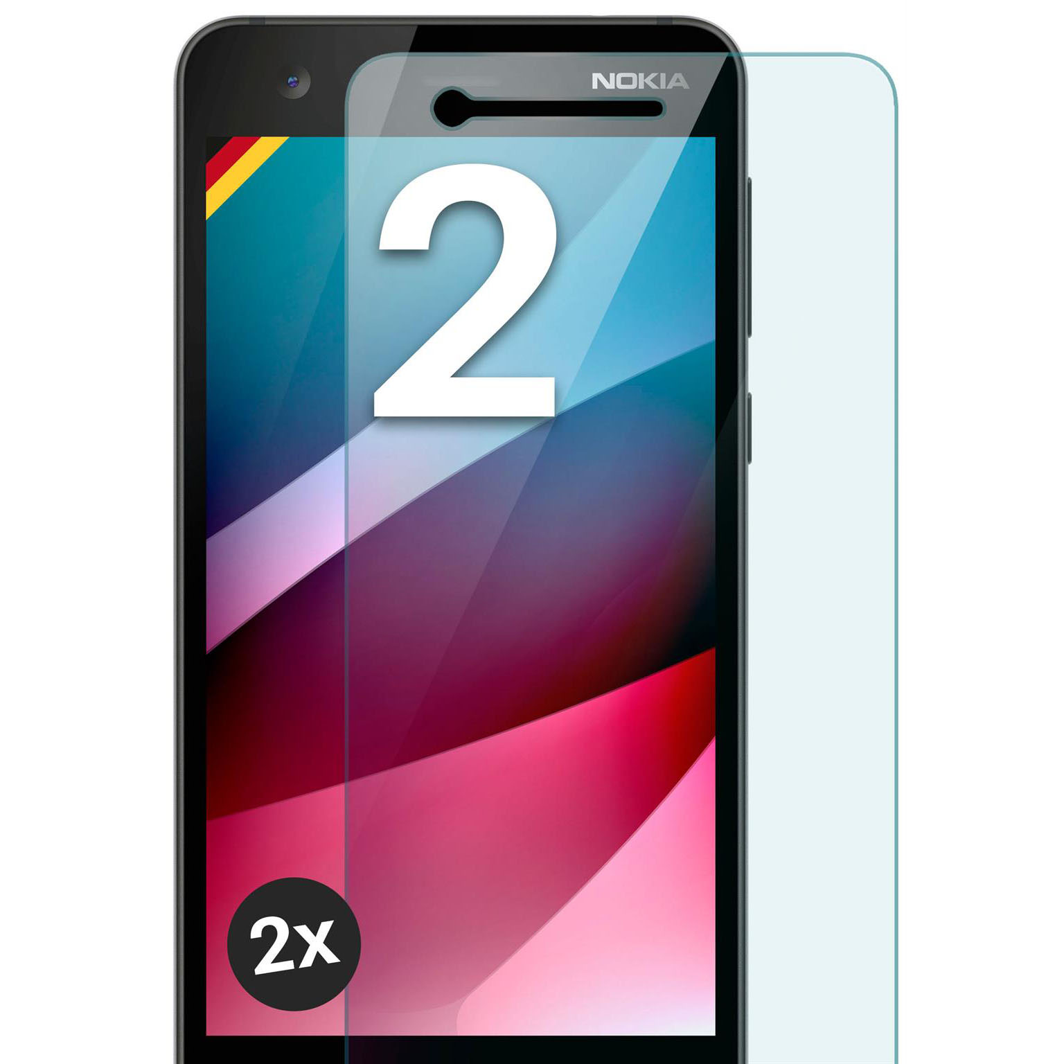 moex ShockProtect Nokia 2 Panzerglas Klar – undefined