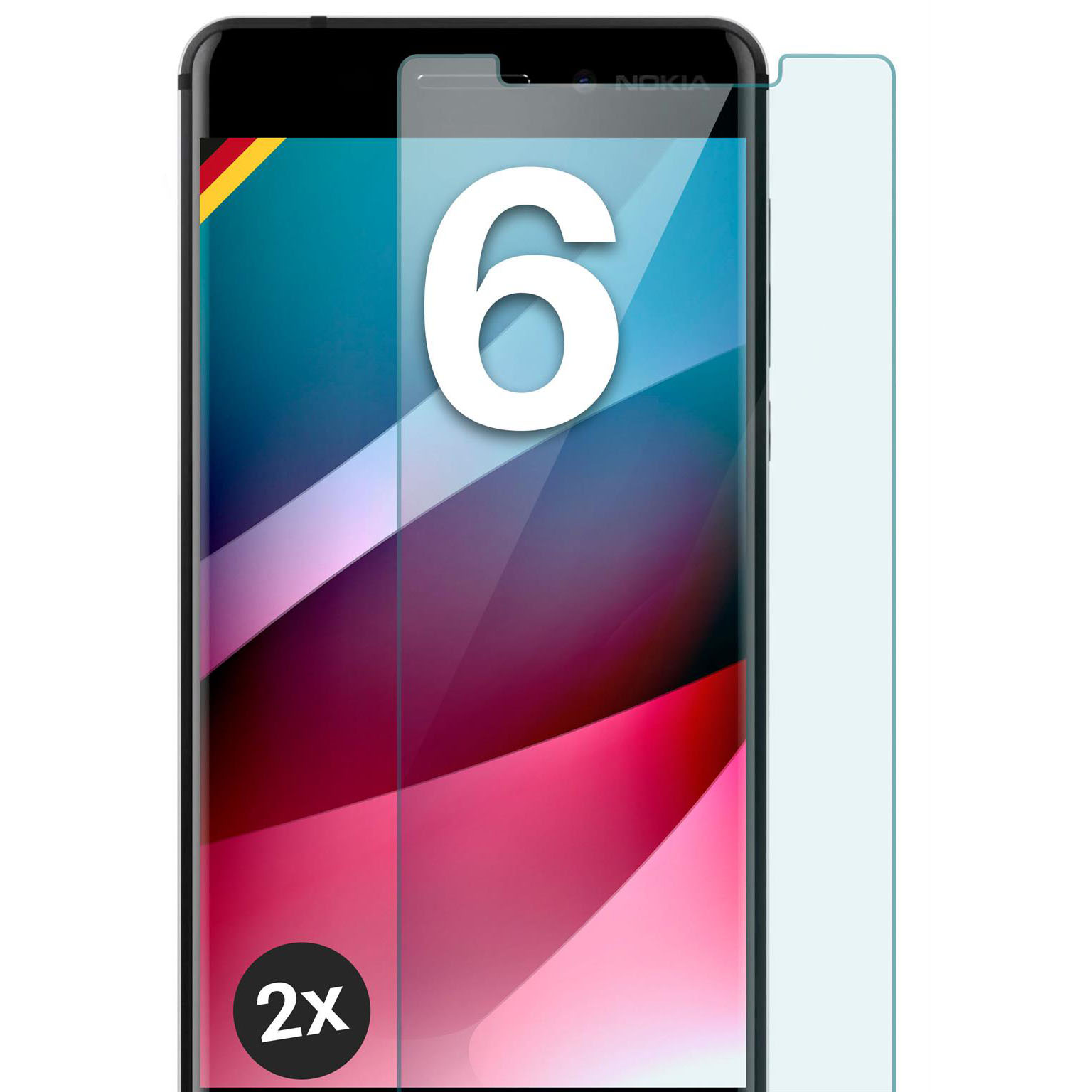 moex ShockProtect Nokia 6 Panzerglas Klar – undefined