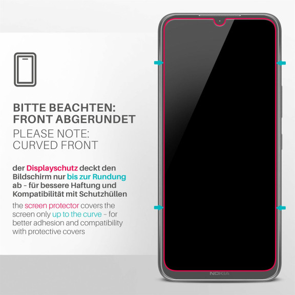 moex ShockProtect Nokia G11 Plus Panzerglas Klar – Weiteres Produktbild 3
