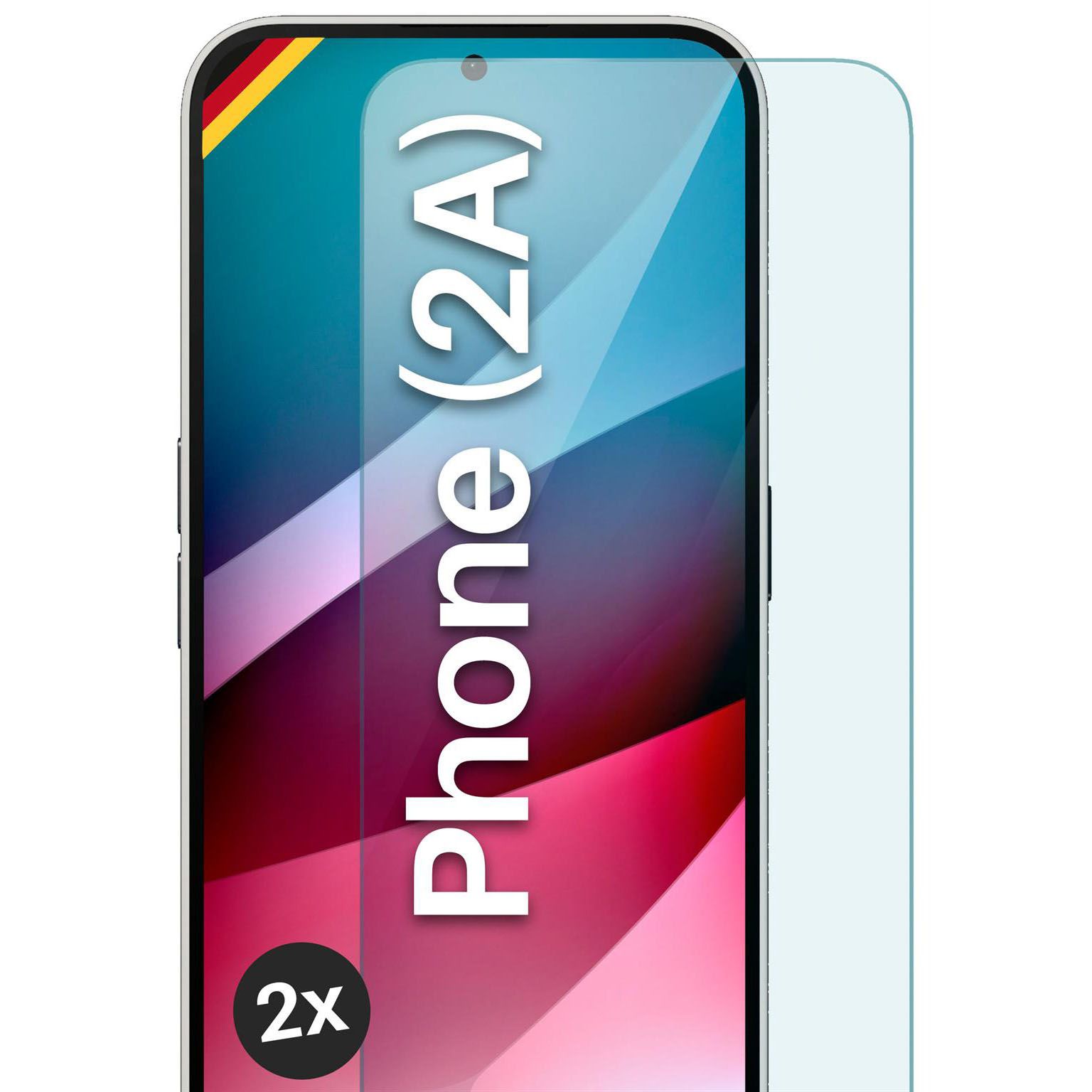 moex ShockProtect Nothing Phone (2a) Panzerglas Klar – 2er Set moex ShockProtect Nothing Phone (2a) Panzerglas Klar – 2er Set