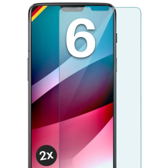 moex ShockProtect OnePlus 6 Panzerglas Klar – 2er Set