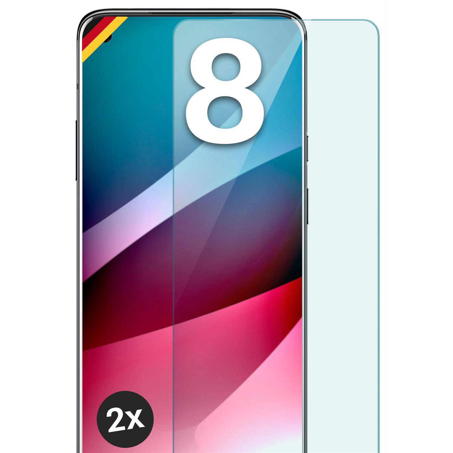 moex ShockProtect OnePlus 8 Panzerglas Klar – undefined