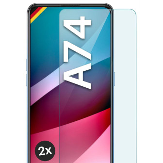 moex ShockProtect Oppo A74 (4G) Panzerglas Klar – 2er Set