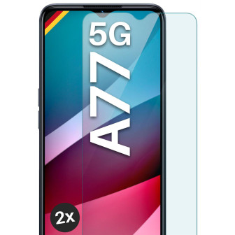 moex ShockProtect Oppo A77 5G Panzerglas Klar – 2er Set