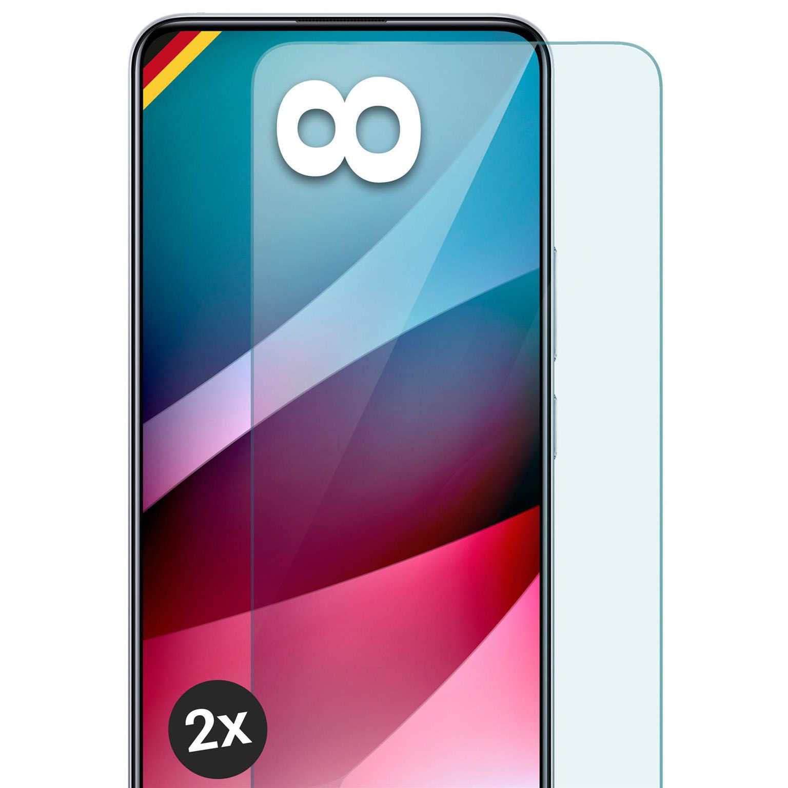 moex ShockProtect Realme 8 Panzerglas Klar – 2er Set moex ShockProtect Realme 8 Panzerglas Klar – 2er Set