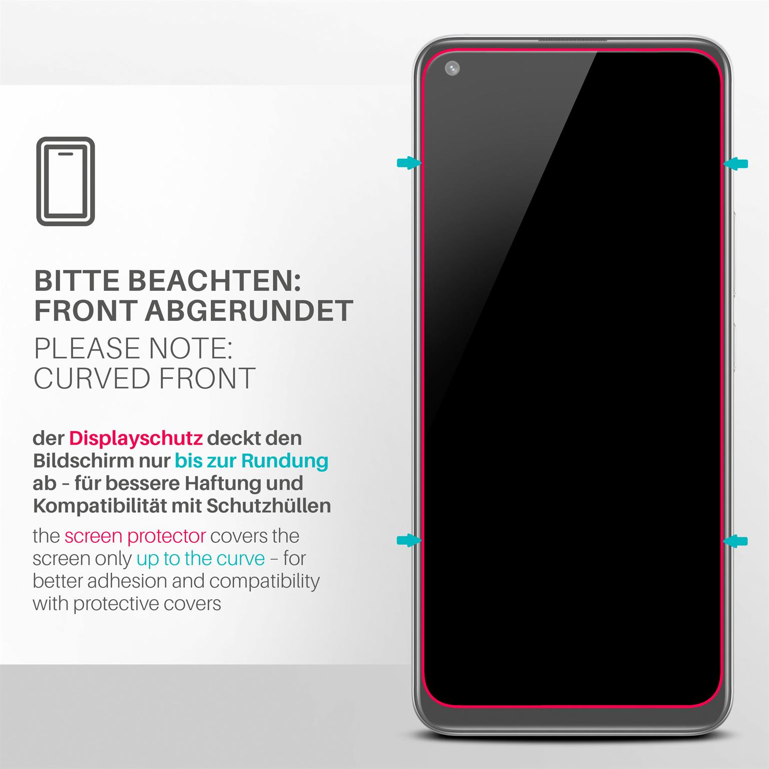 moex ShockProtect Realme 8 Panzerglas Klar – Weiteres Produktbild 3
