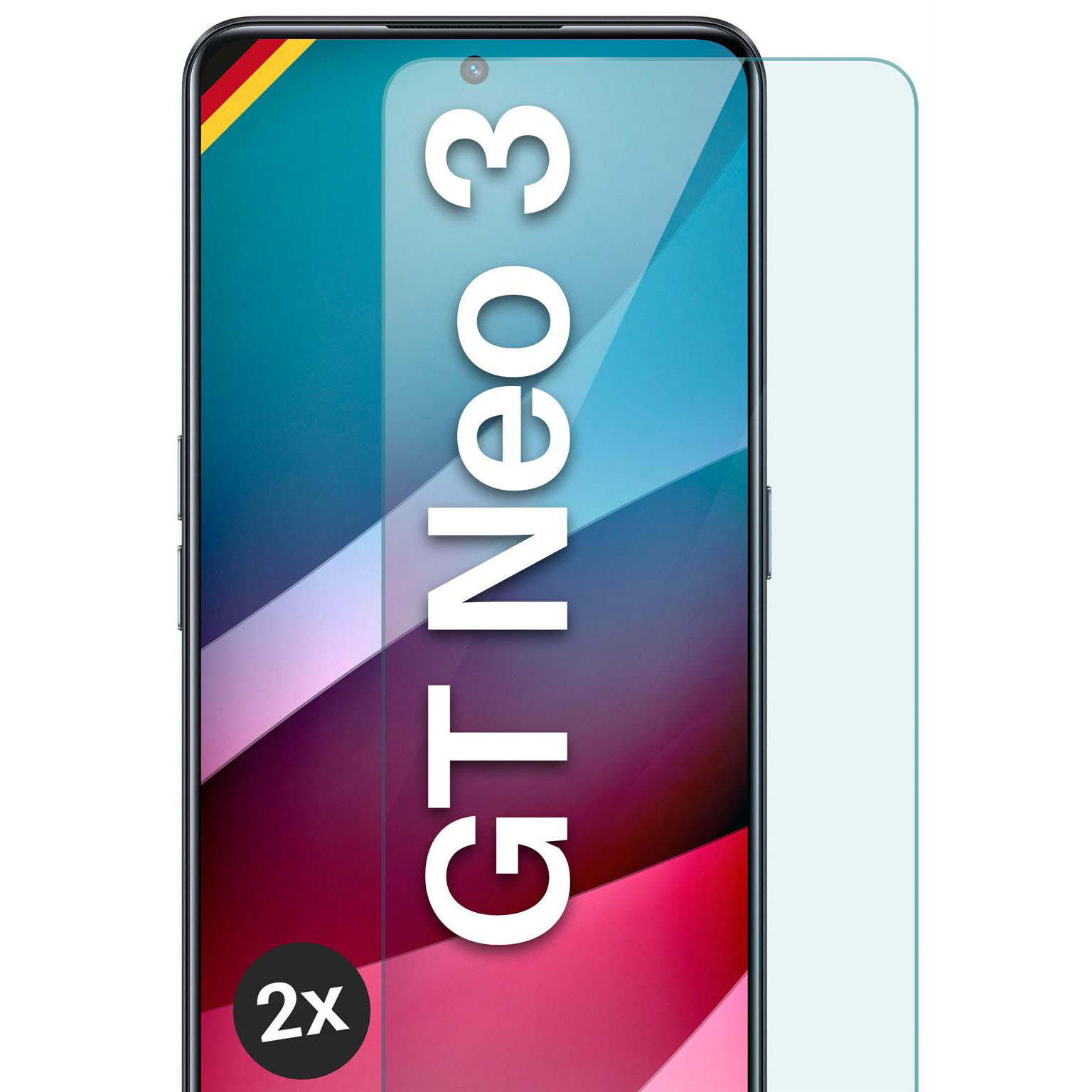 moex ShockProtect Realme GT Neo 3 Panzerglas Klar – Weiteres Produktbild 1 moex ShockProtect Realme GT Neo 3 Panzerglas Klar – Weiteres Produktbild 1