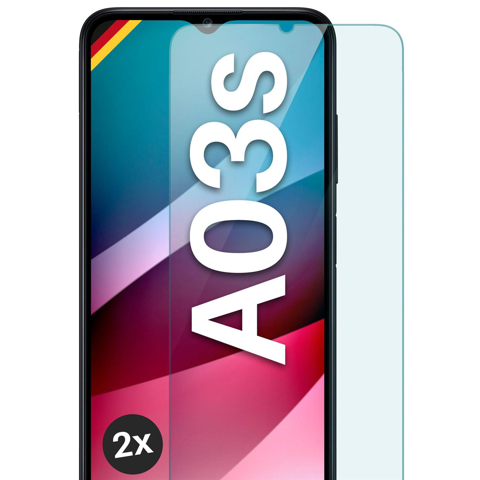 moex ShockProtect Samsung Galaxy A03s Panzerglas Klar – undefined