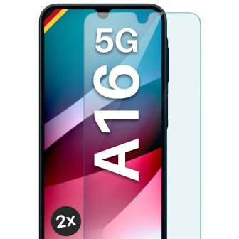 moex ShockProtect Samsung Galaxy A16 5G Panzerglas Klar – 2er Set