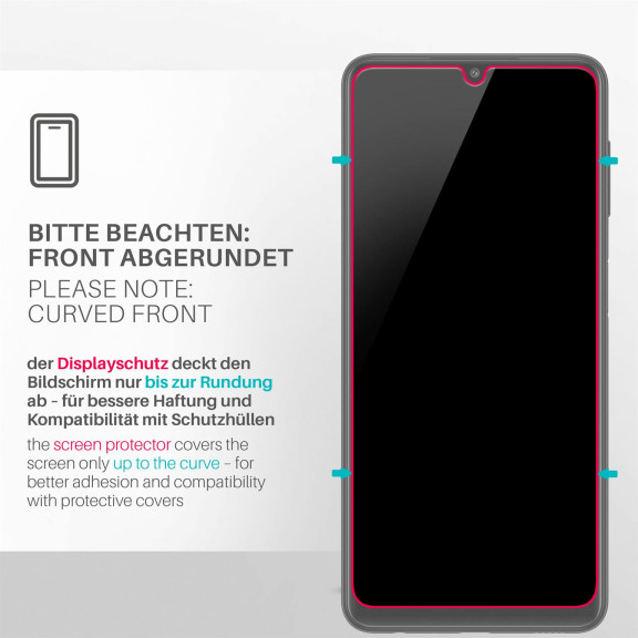 moex ShockProtect Samsung Galaxy A22 (4G) Panzerglas Klar – Weiteres Produktbild 3