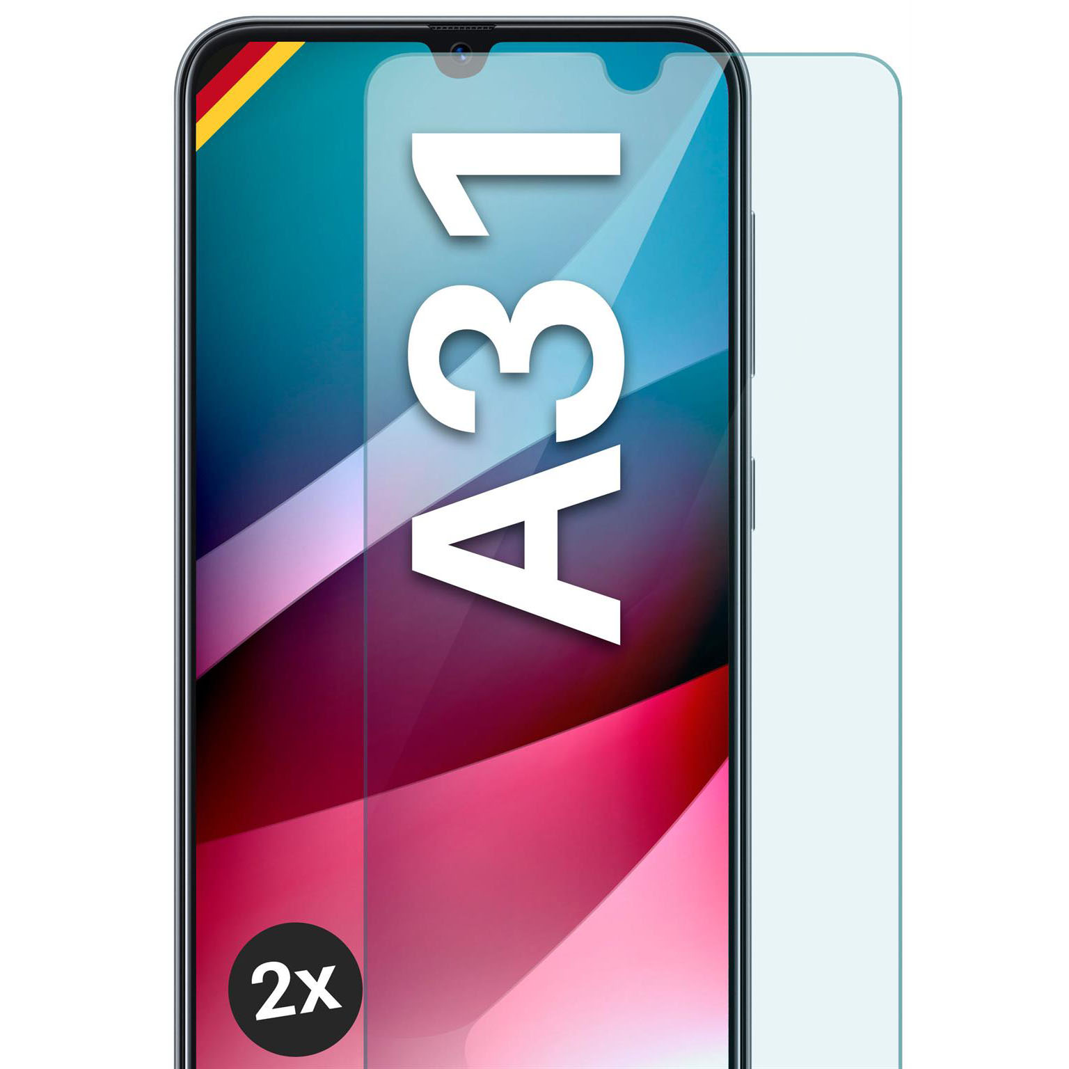 moex ShockProtect Samsung Galaxy A31 Panzerglas Klar – Weiteres Produktbild 1 moex ShockProtect Samsung Galaxy A31 Panzerglas Klar – Weiteres Produktbild 1