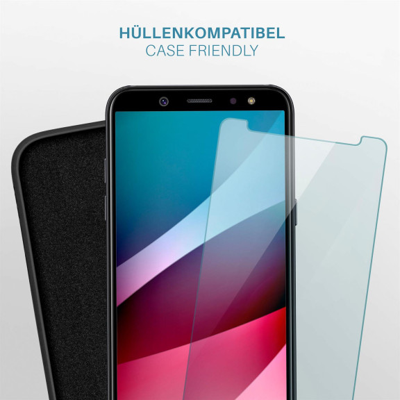 moex ShockProtect Samsung Galaxy A6 (2018) Panzerglas Klar – Weiteres Produktbild 6