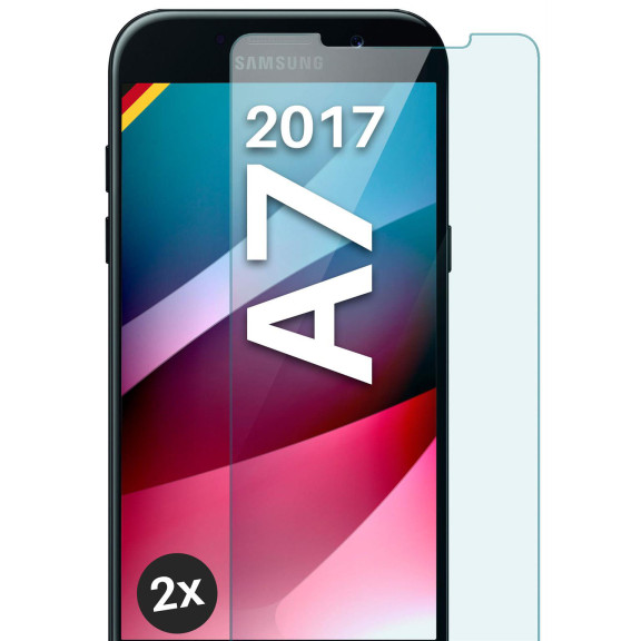 moex ShockProtect Samsung Galaxy A7 (2017) Panzerglas Klar – Weiteres Produktbild 1