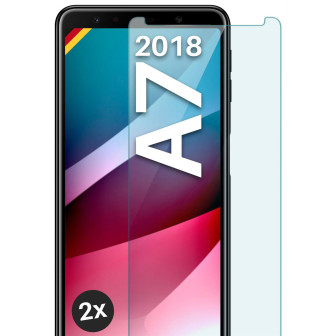 moex ShockProtect Samsung Galaxy A7 (2018) Panzerglas Klar – 2er Set